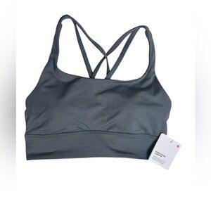 Lululemon Energy Longline Bra Size 6 NWT Smoked Spruce Grey